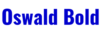Oswald Bold الخط
